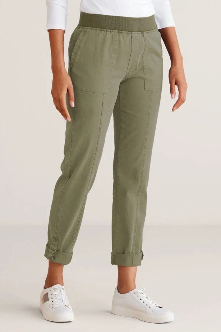 Soft Surroundings Medina Pants Womens Size Small Green Casual Granola Gorpcore